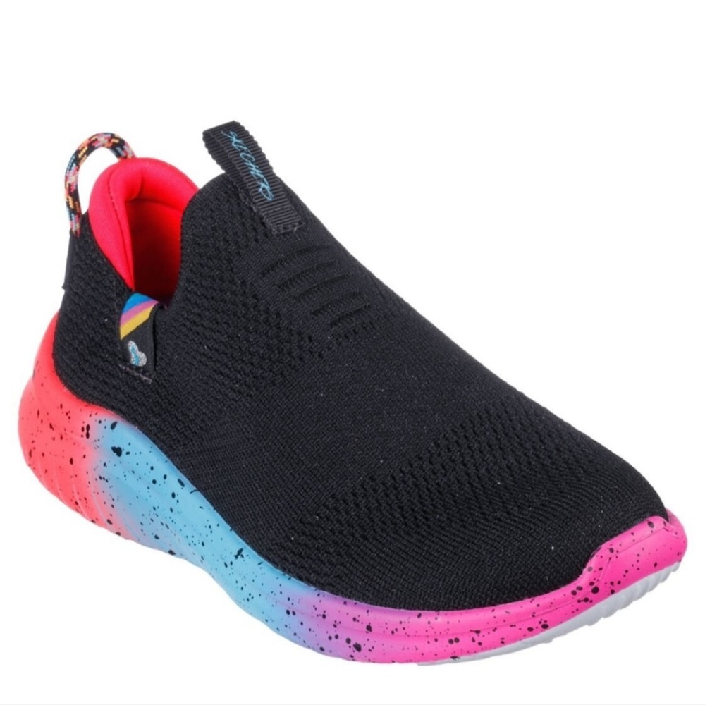 Skechers Girls Ultra Flex 2.0 Color Specs Sneakers. Size 1.5